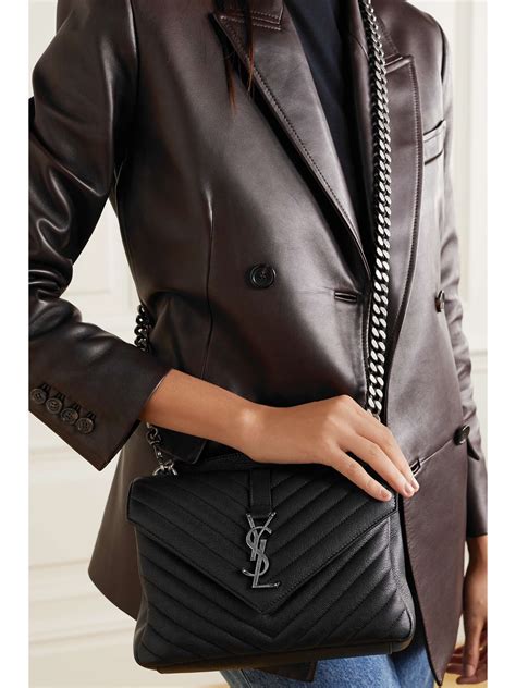 ysl college medium quilted leather